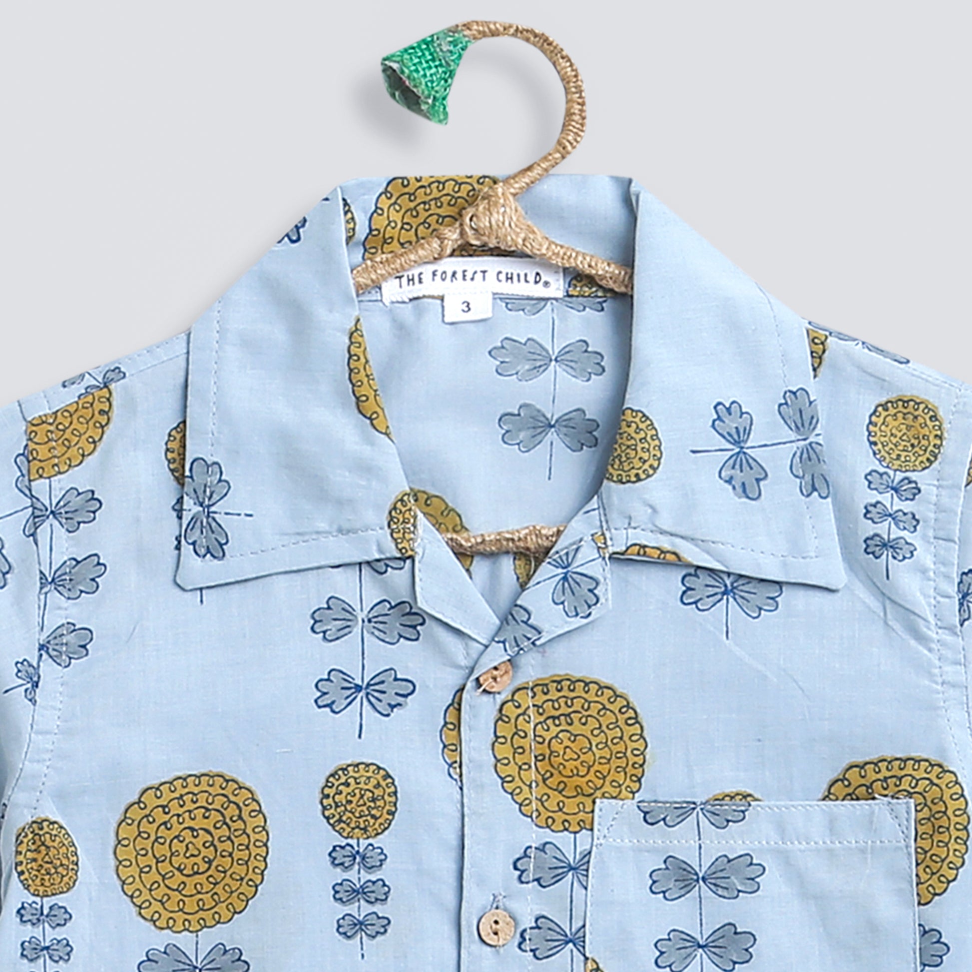 'A Garden of Marigold' - Grey Shirt