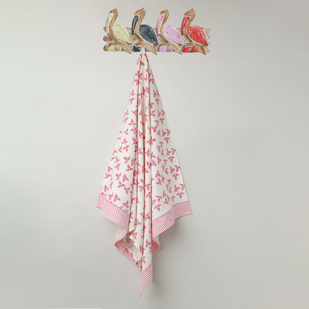' A Cluster of Bougainvillea' Bathing Towel