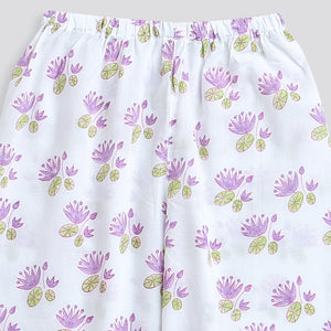 'A Pond of Lotus'  Kurta Pyjama Set