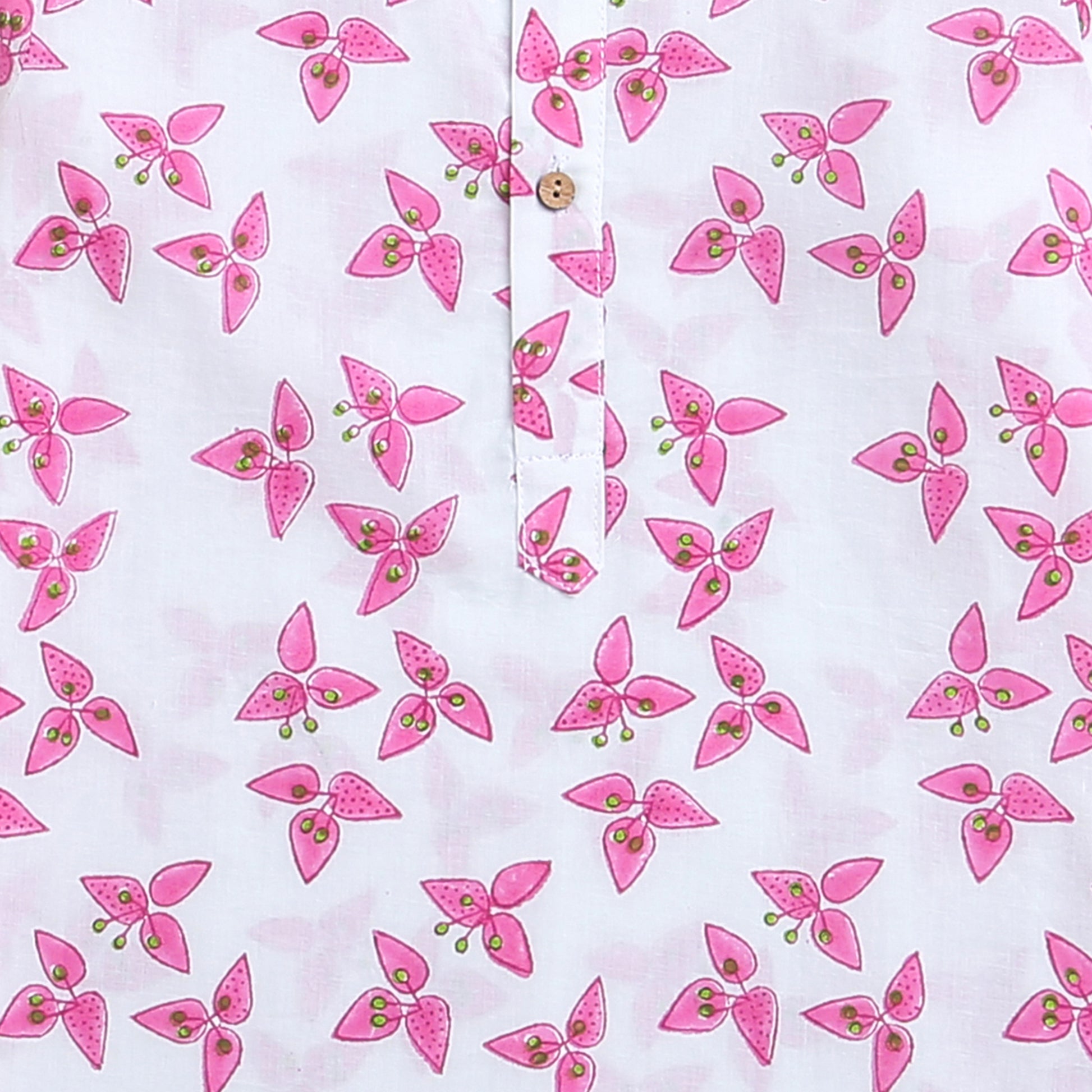 'A Cluster of Bougainvillea'  Kurta Pyjama Set