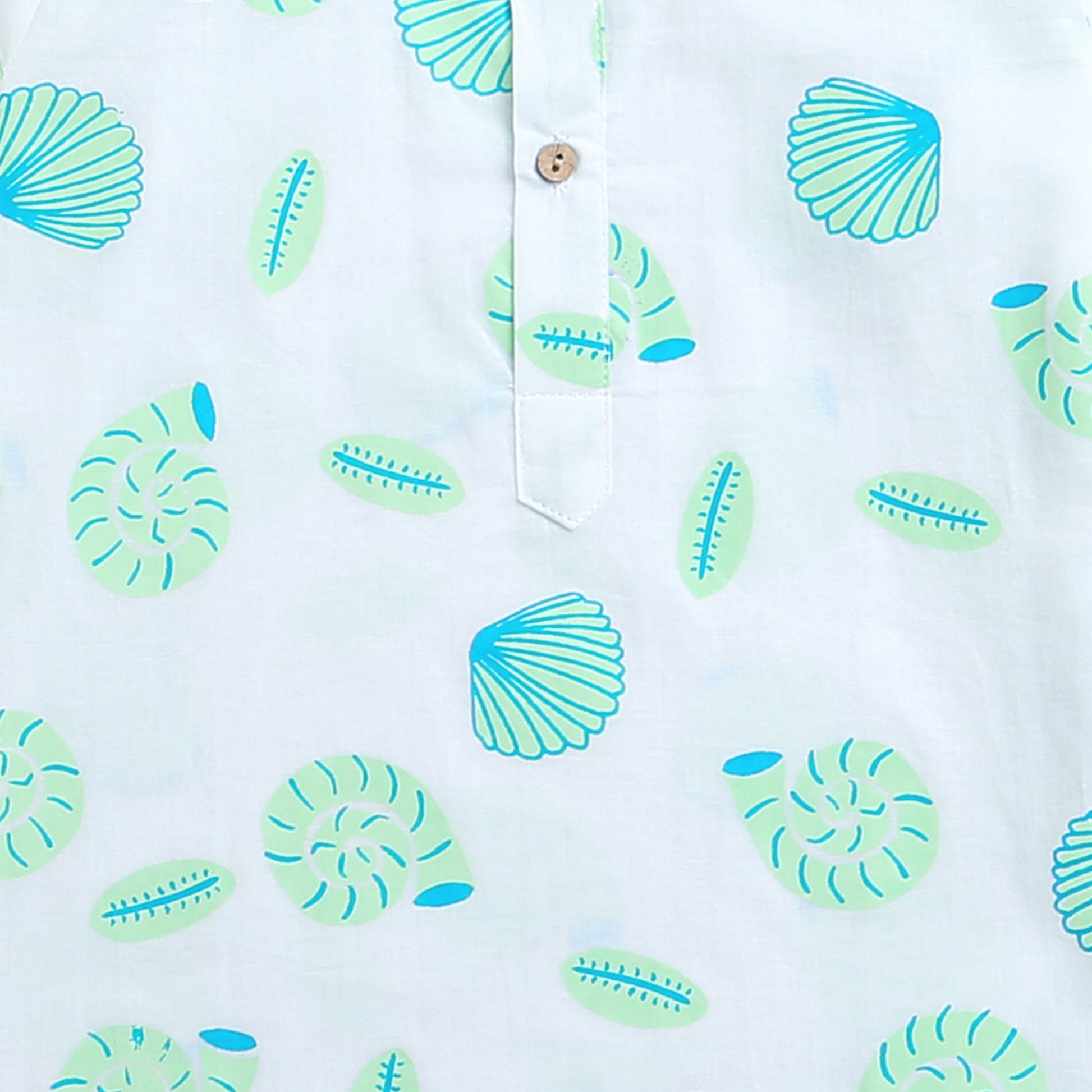 'A Midden of Shells' Kurta Pyjama Set- B