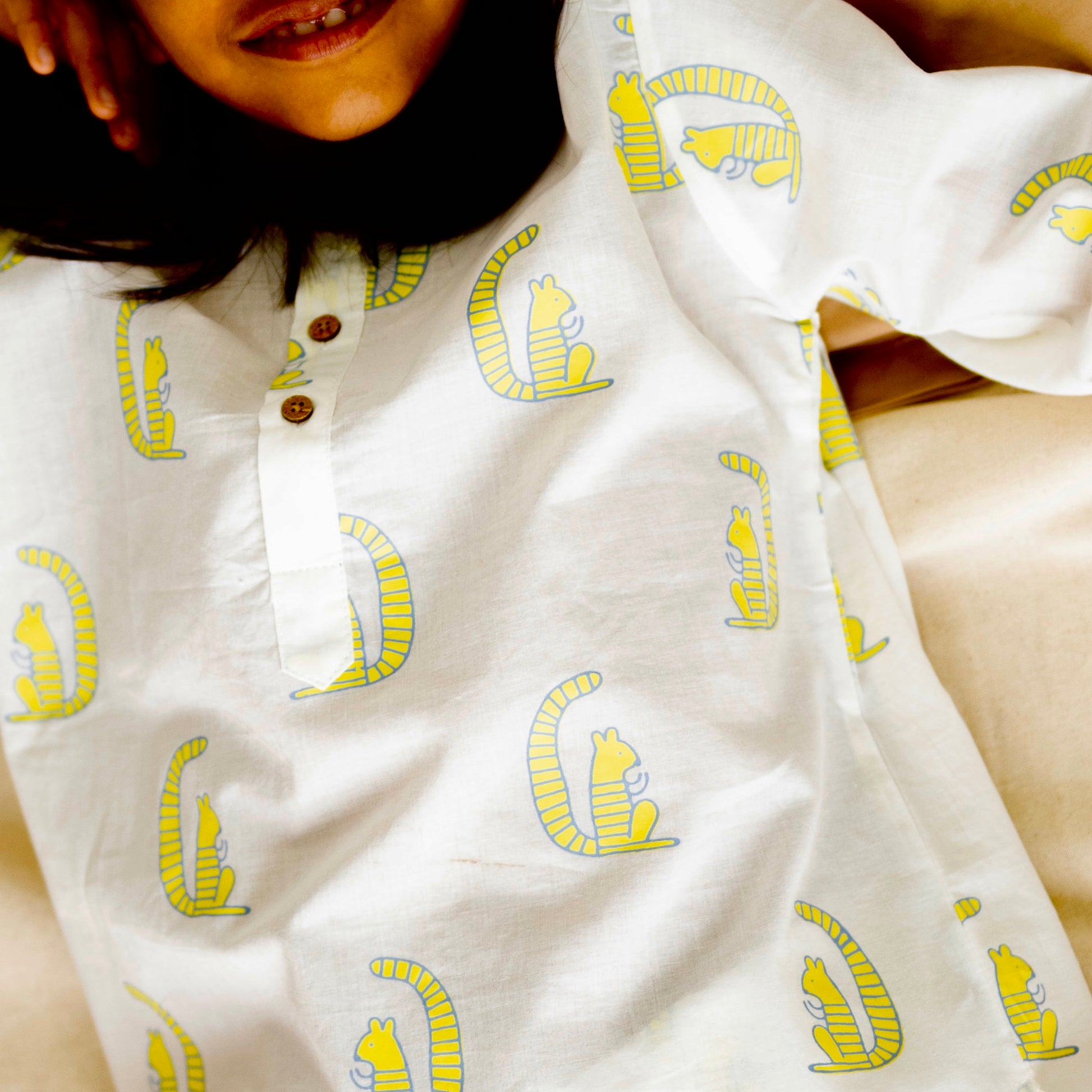 'A Scurry of Squirrels'  Kurta Pyjama Set