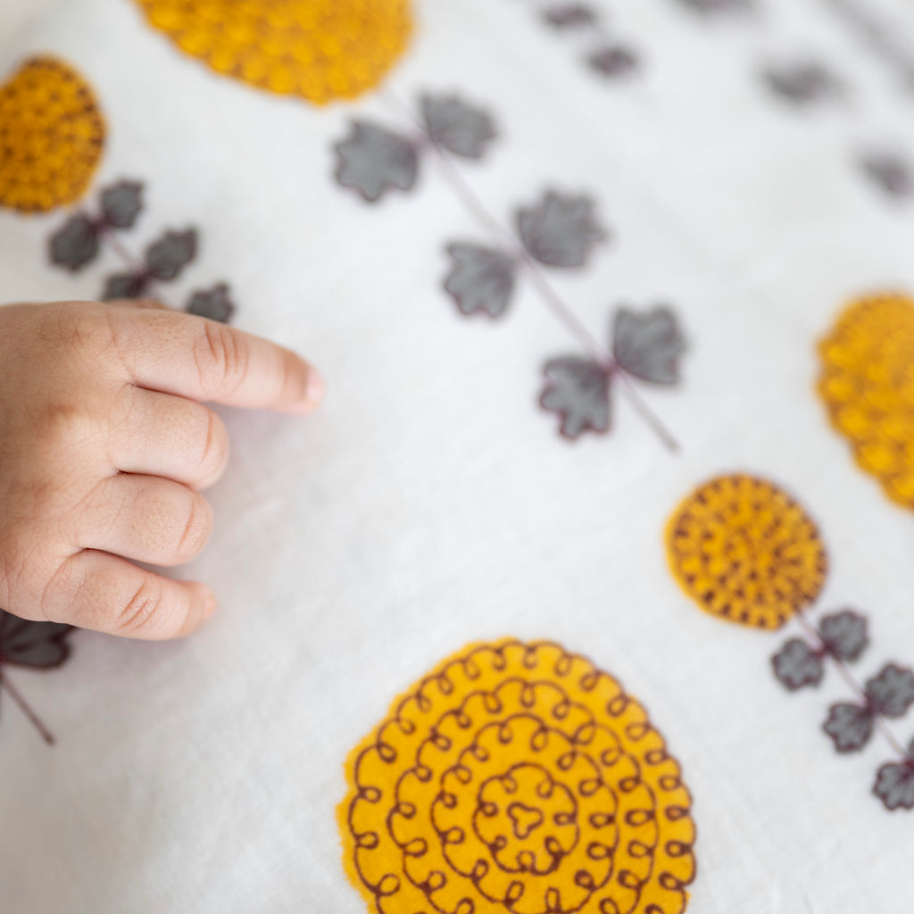 'A Garden of Marigolds' Blanket