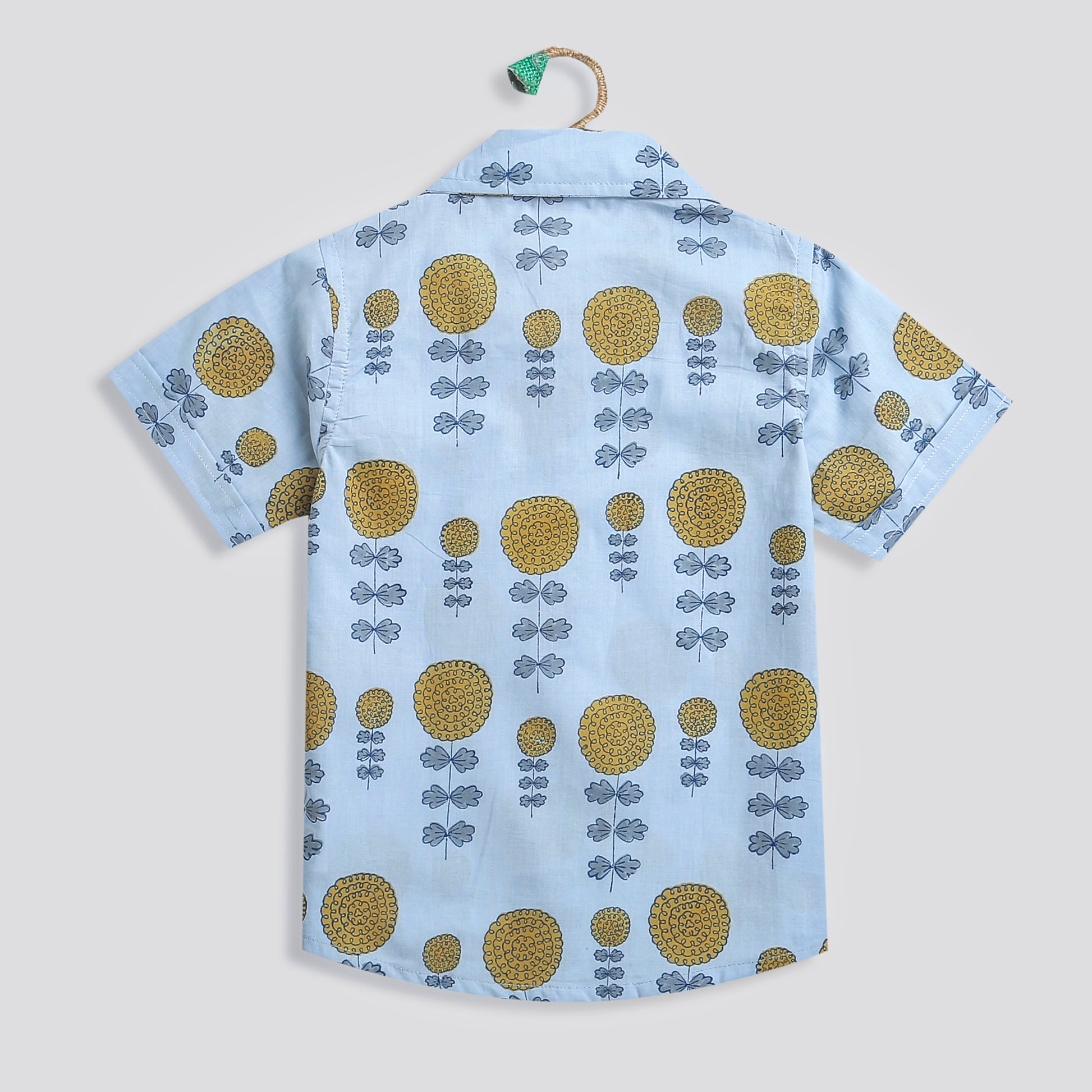 'A Garden of Marigold' - Grey Shirt