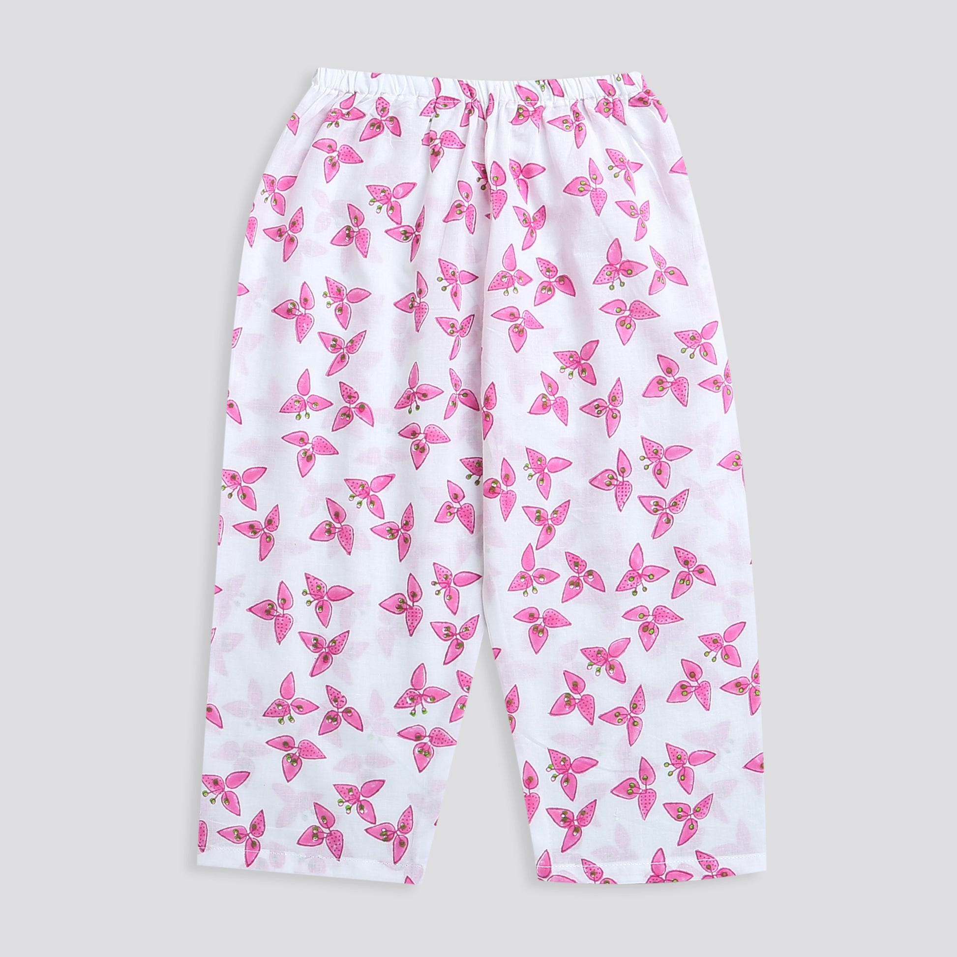 'A Cluster of Bougainvillea'  Kurta Pyjama Set