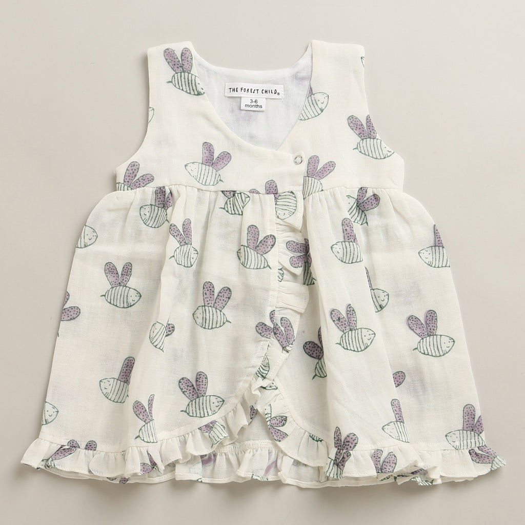 'A Swarm of Bees'- Infant Sleeveless Dress