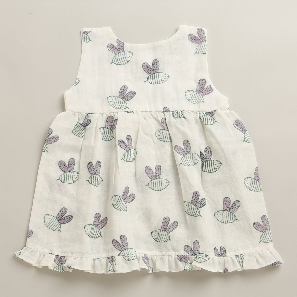 'A Swarm of Bees'- Infant Sleeveless Dress