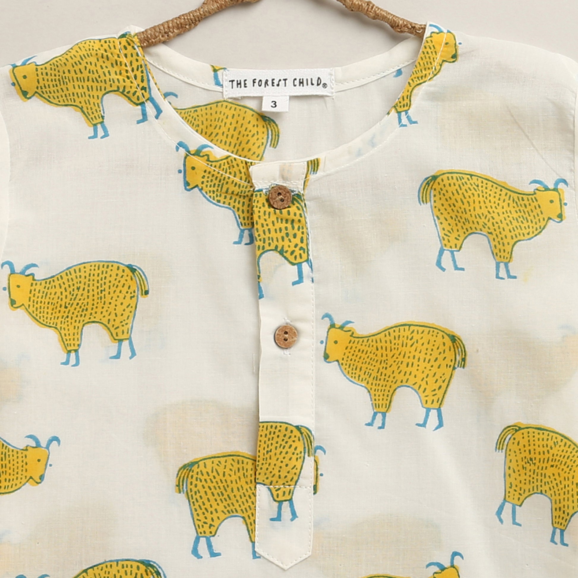 ‘ A Herd of Himalayan Tahrs’ Kurta Pyjama Set