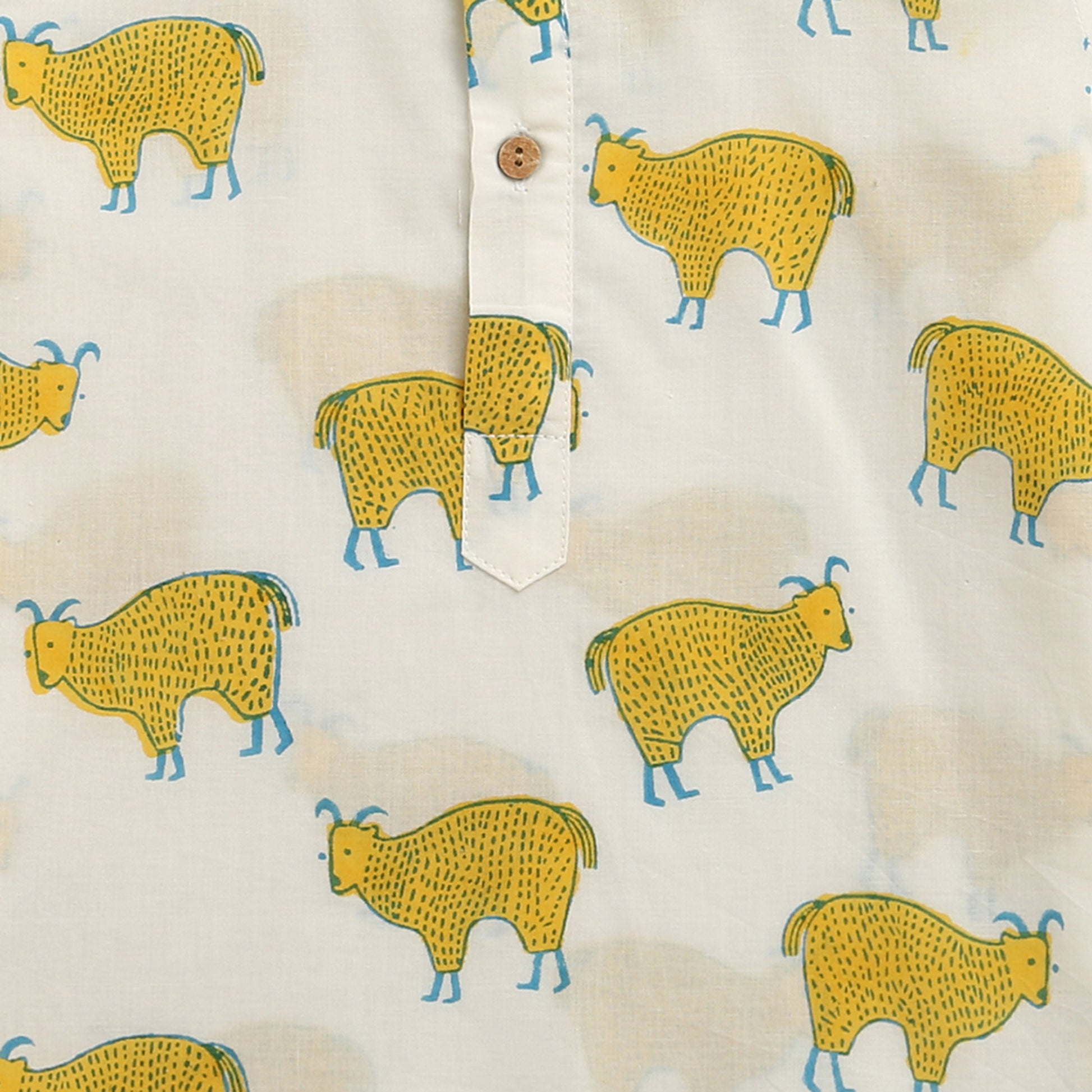 ‘ A Herd of Himalayan Tahrs’ Kurta Pyjama Set