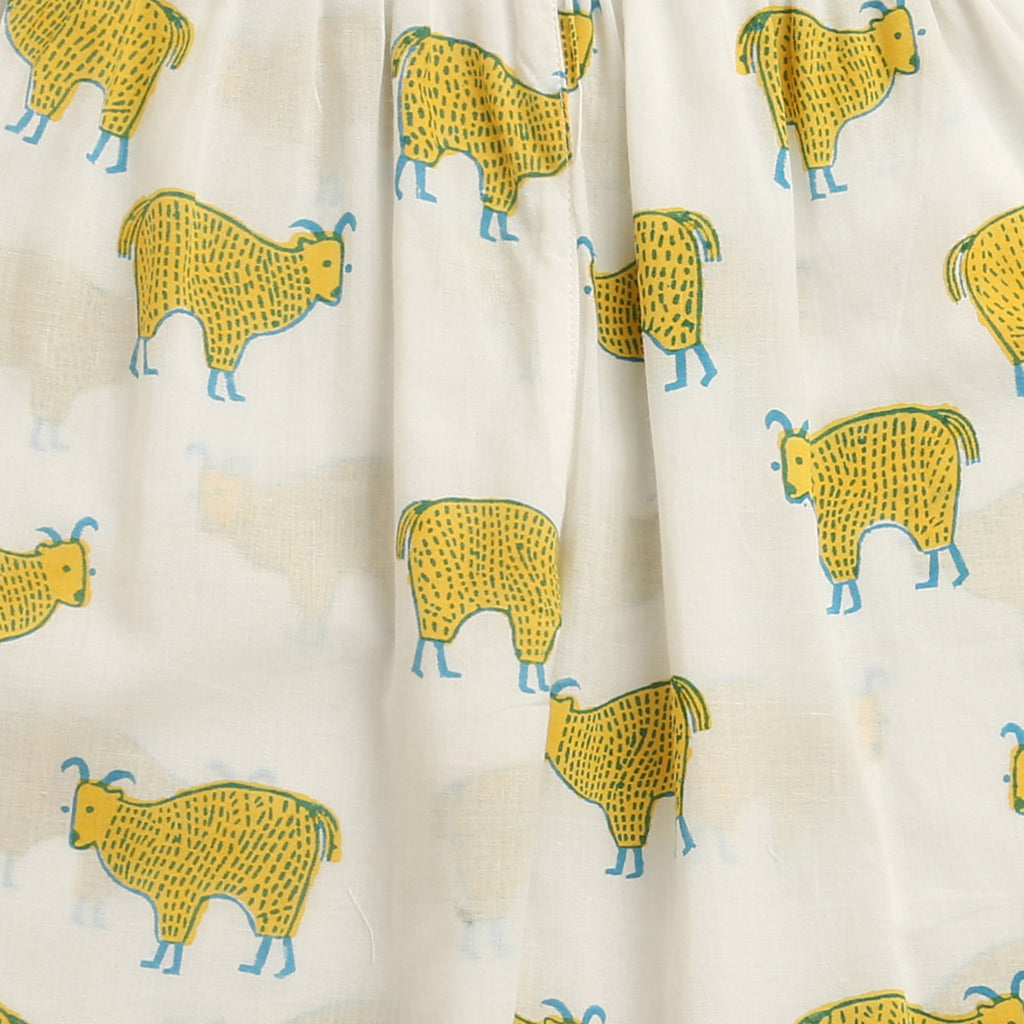 ‘ A Herd of Himalayan Tahrs’ Kurta Pyjama Set