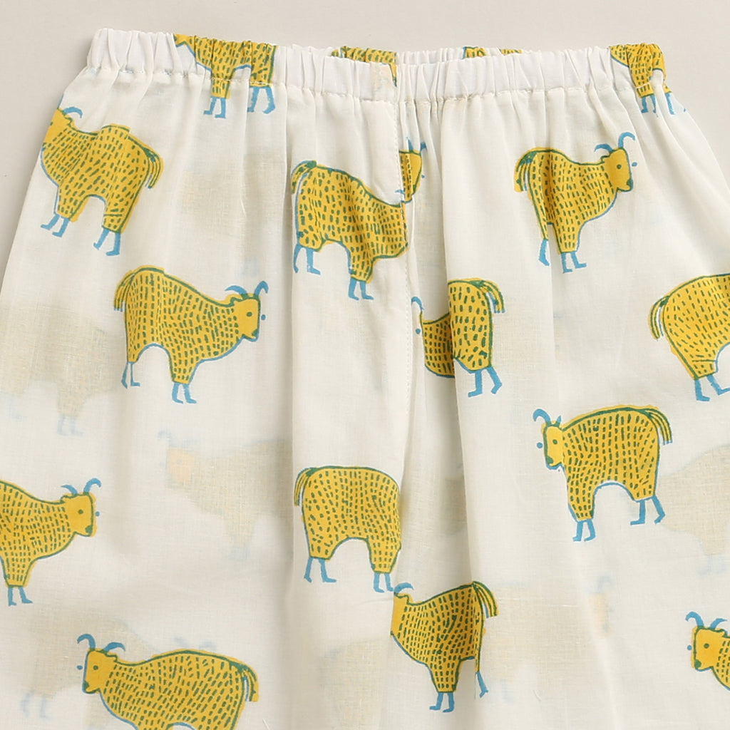 ‘ A Herd of Himalayan Tahrs’ Kurta Pyjama Set