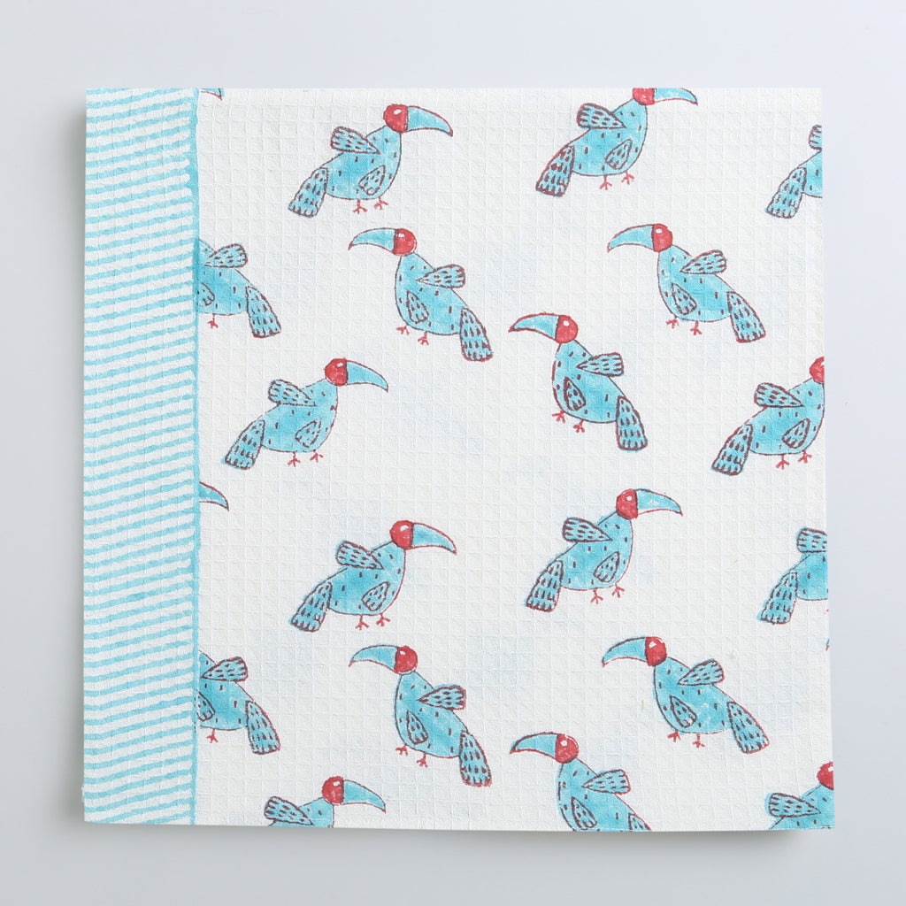 ' A Party of Hornbills' Bathing Towel