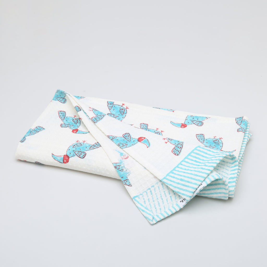 ' A Party of Hornbills' Bathing Towel