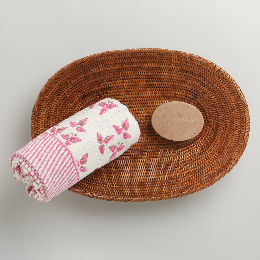 ' A Cluster of Bougainvillea' Bathing Towel