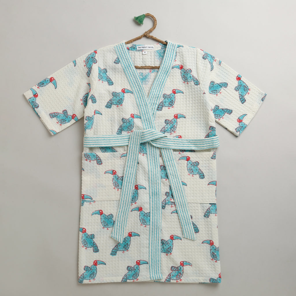 'A Party of Hornbills' Bathrobe