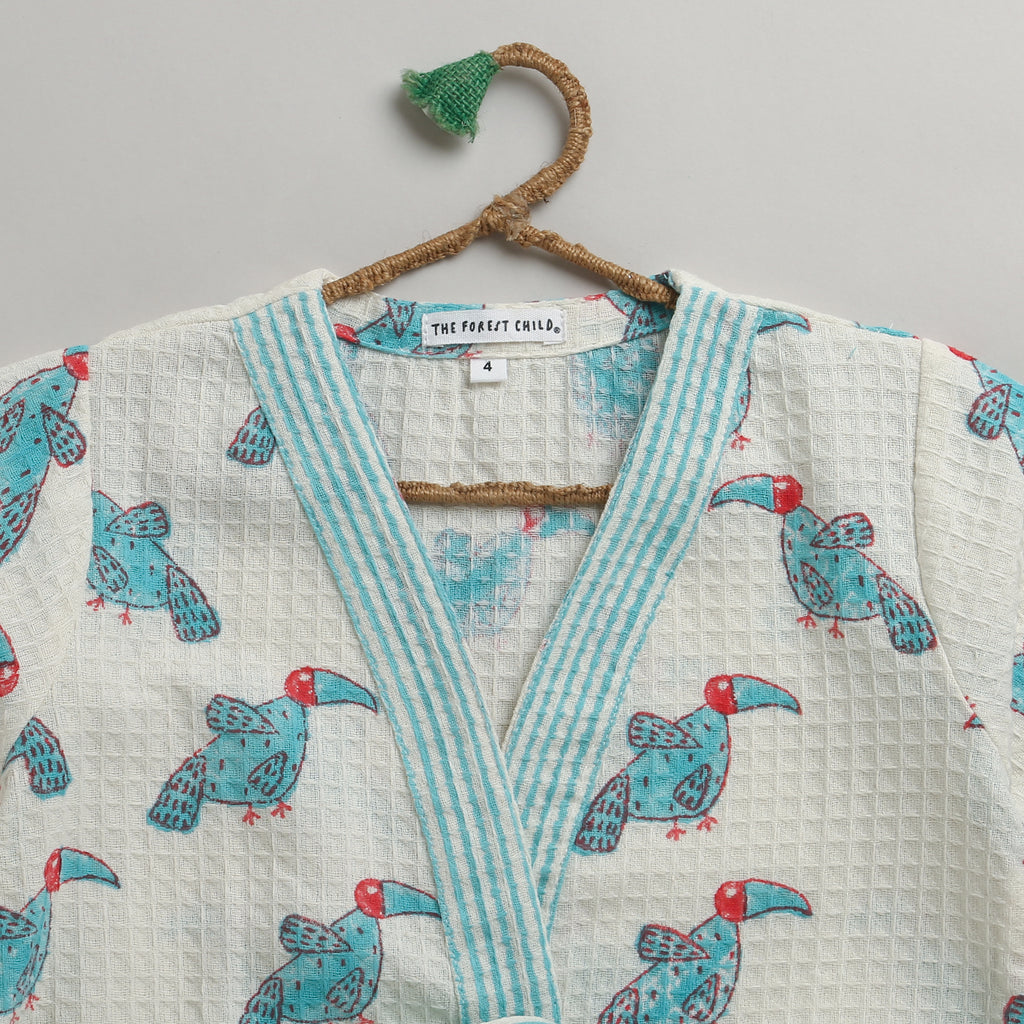 'A Party of Hornbills' Bathrobe