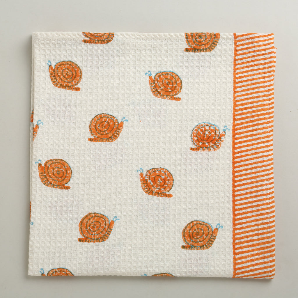 'A Walk of Snails' Bathing Towel