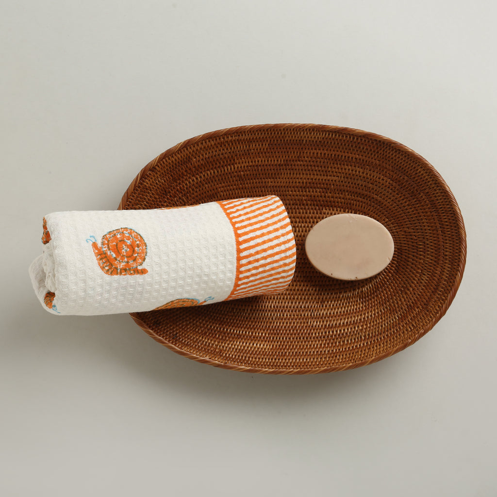 'A Walk of Snails' Bathing Towel