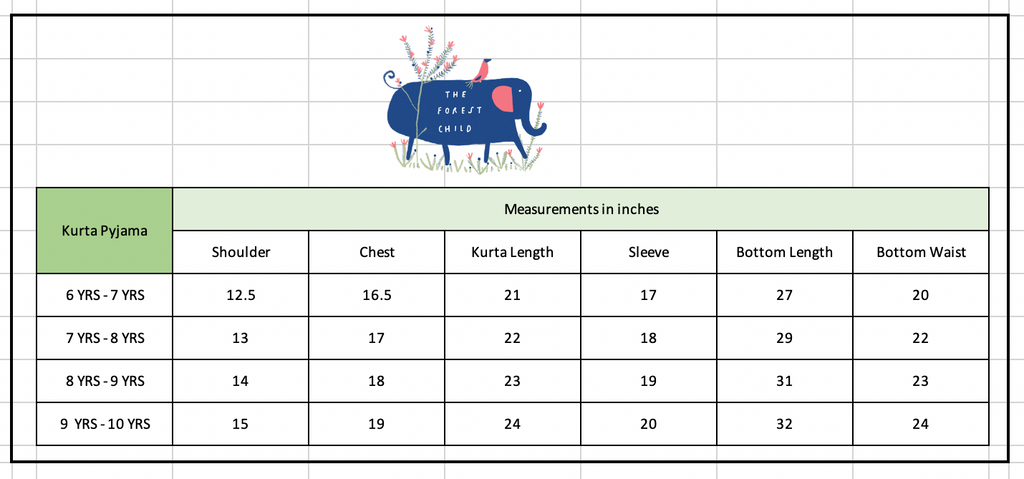 'A Cluster of Mushrooms' Kurta Pyjama Set