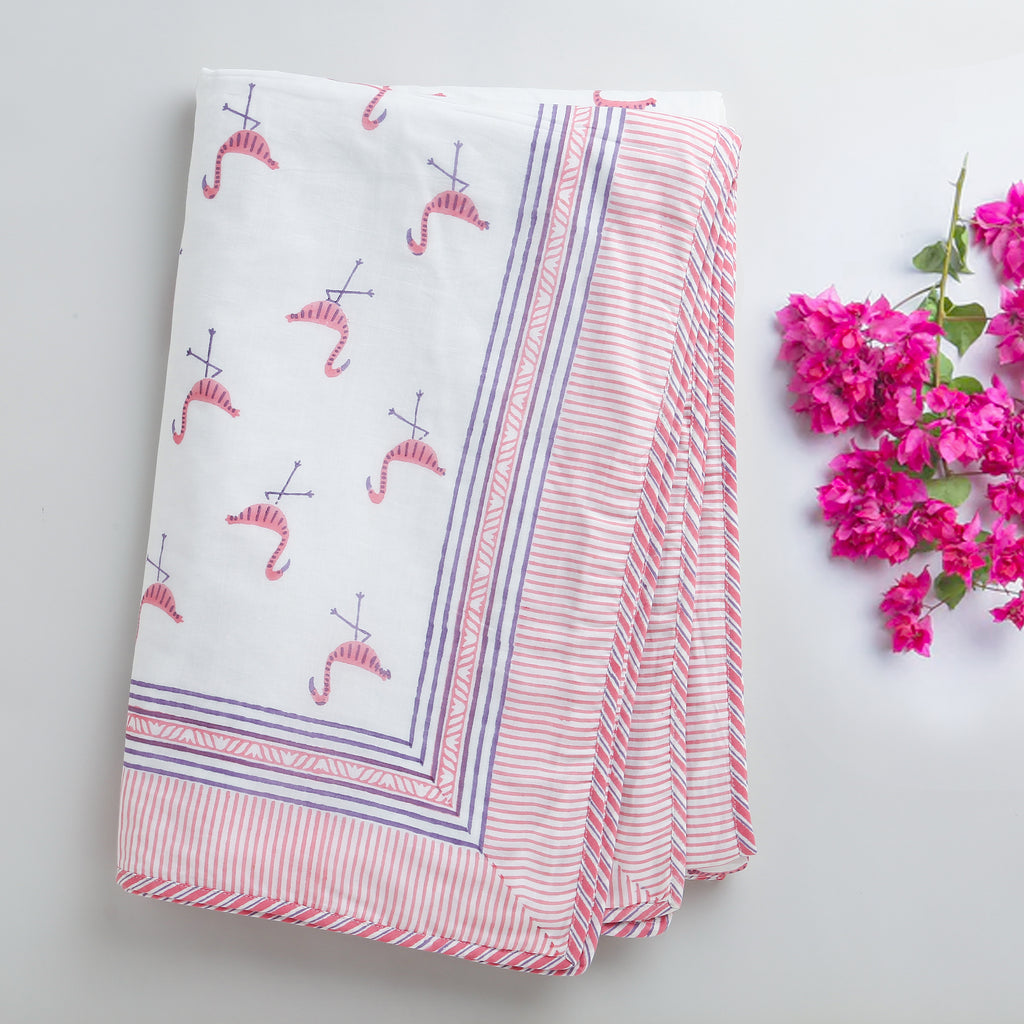 'A Flamboyance of Flamingos' Blanket