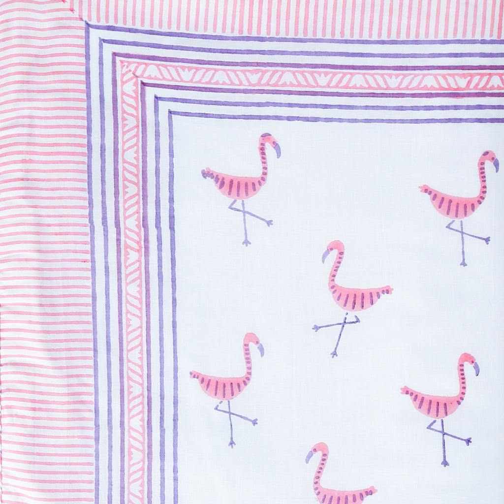 'A Flamboyance of Flamingos' Blanket