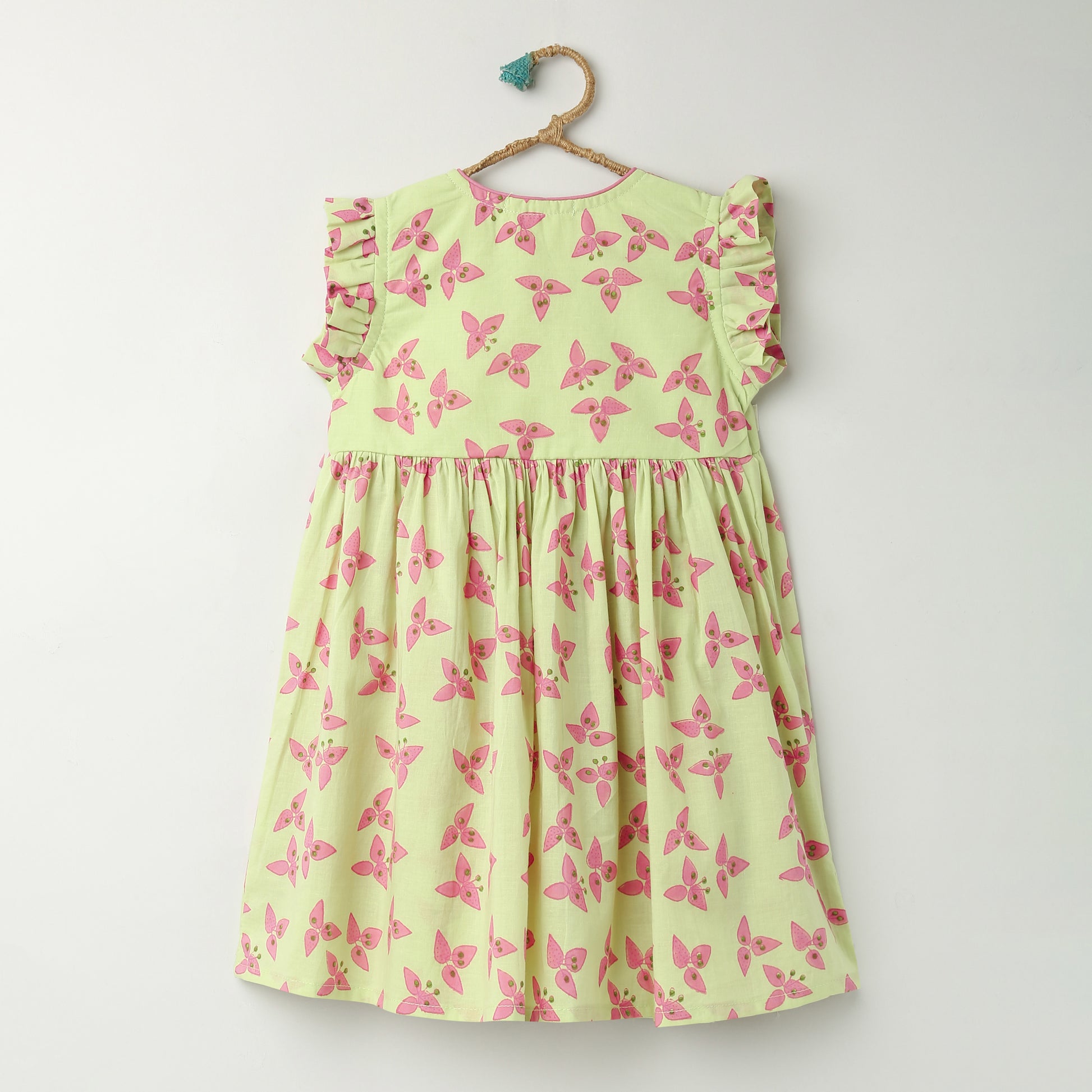 'A Cluster of Bougainvillea' - Angrakha Dress