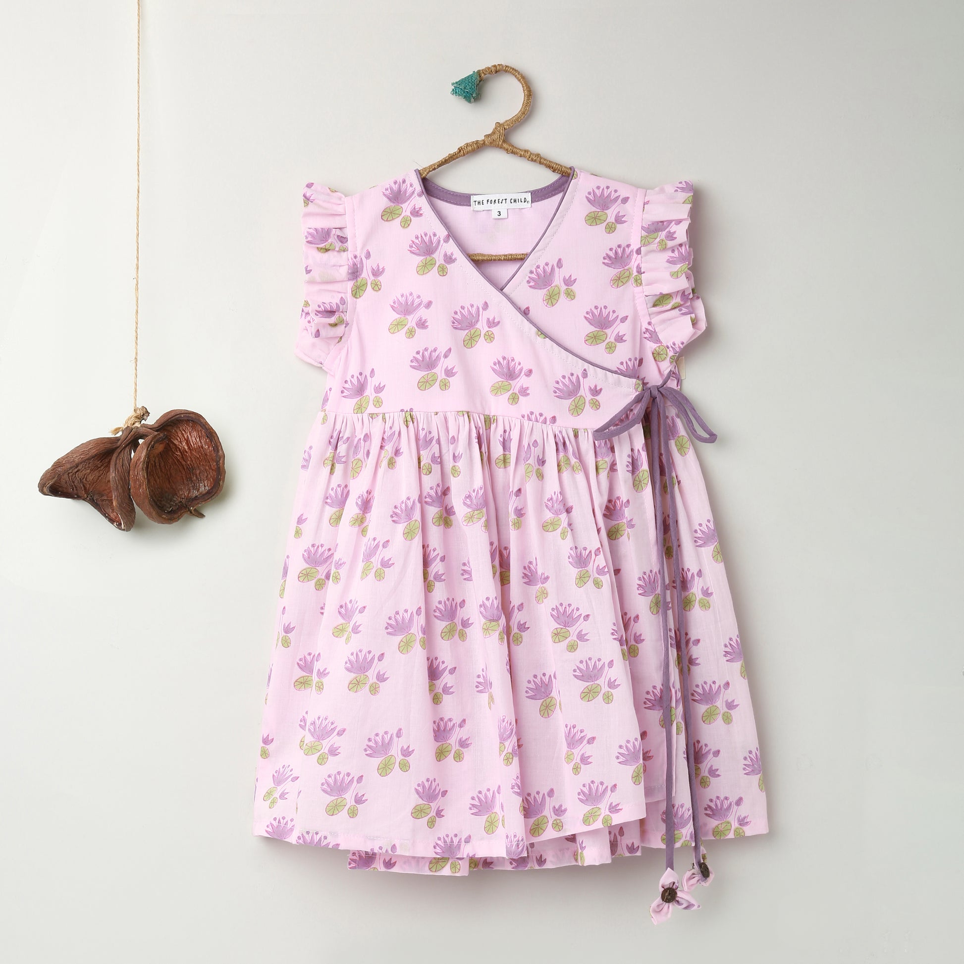 'A Pond of Lotus' - Angrakha Dress