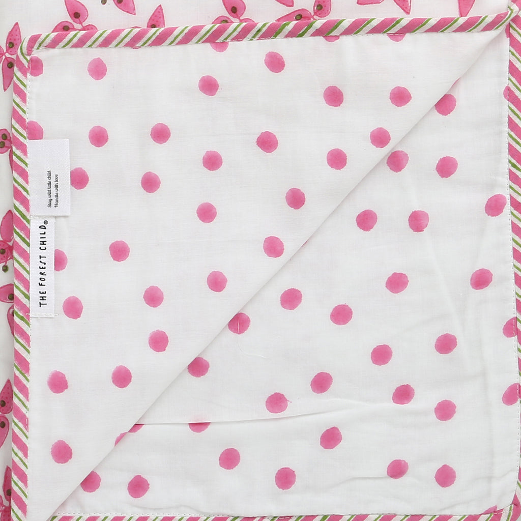 'A Cluster of Bougainvillea' Blanket