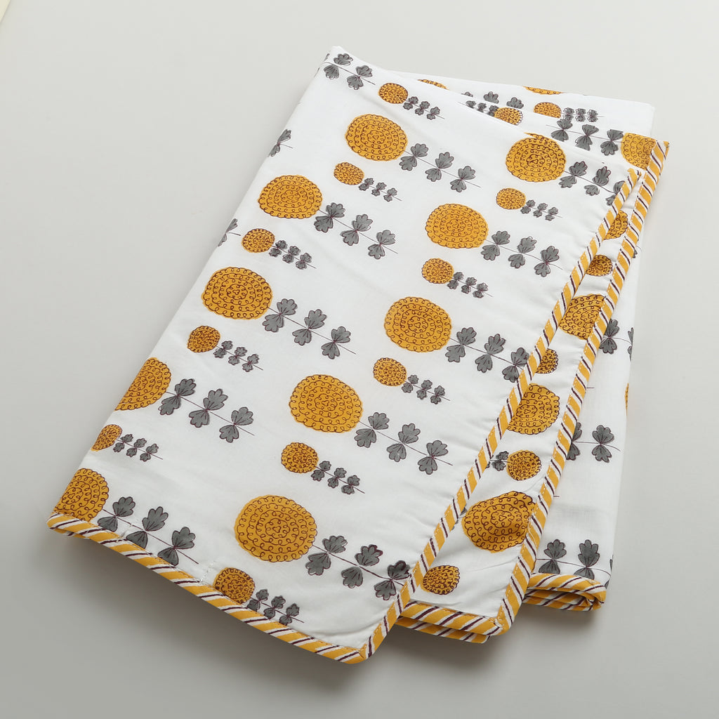 'A Garden of Marigolds' Blanket