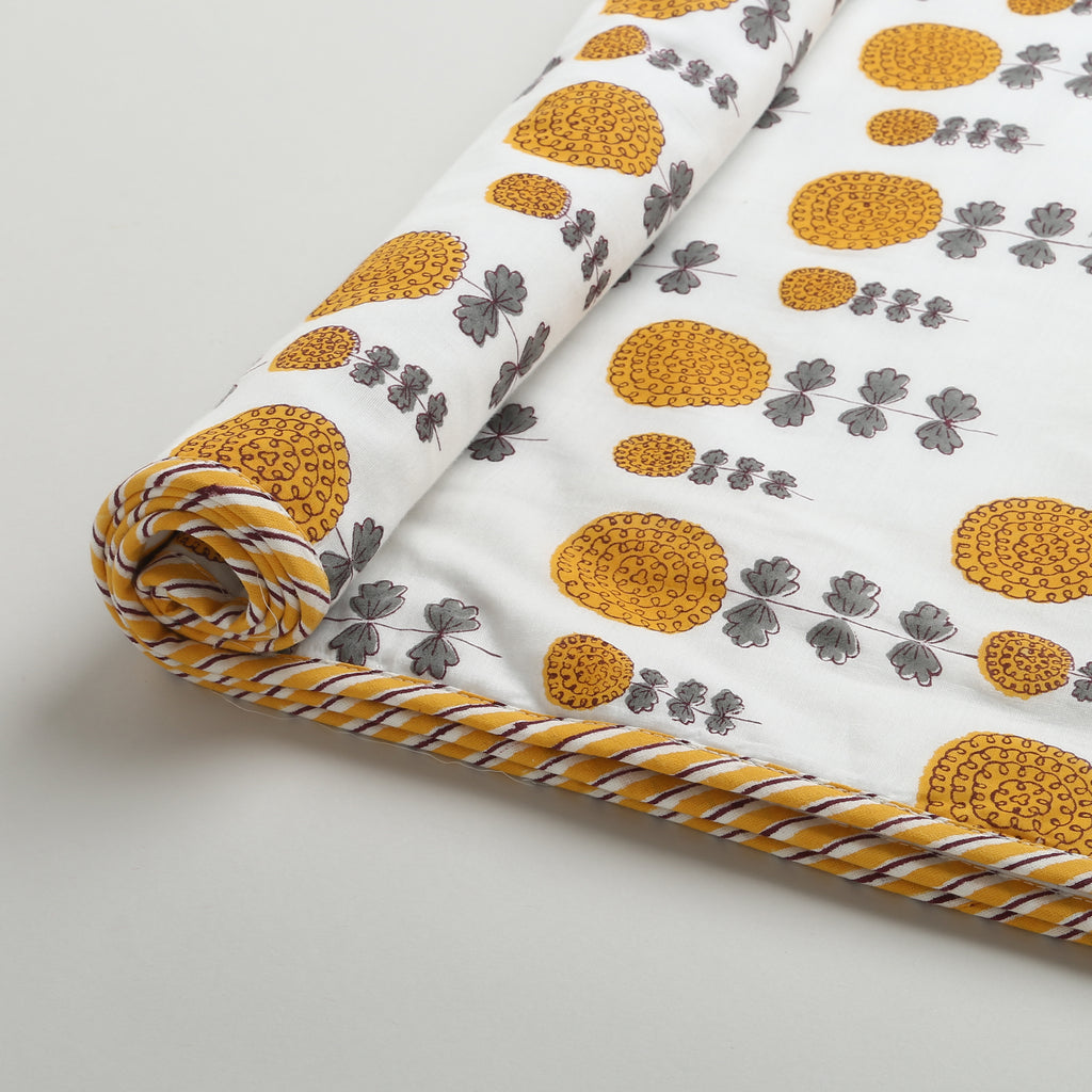 'A Garden of Marigolds' Blanket