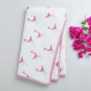 'A Flamboyance of Flamingos' Blanket