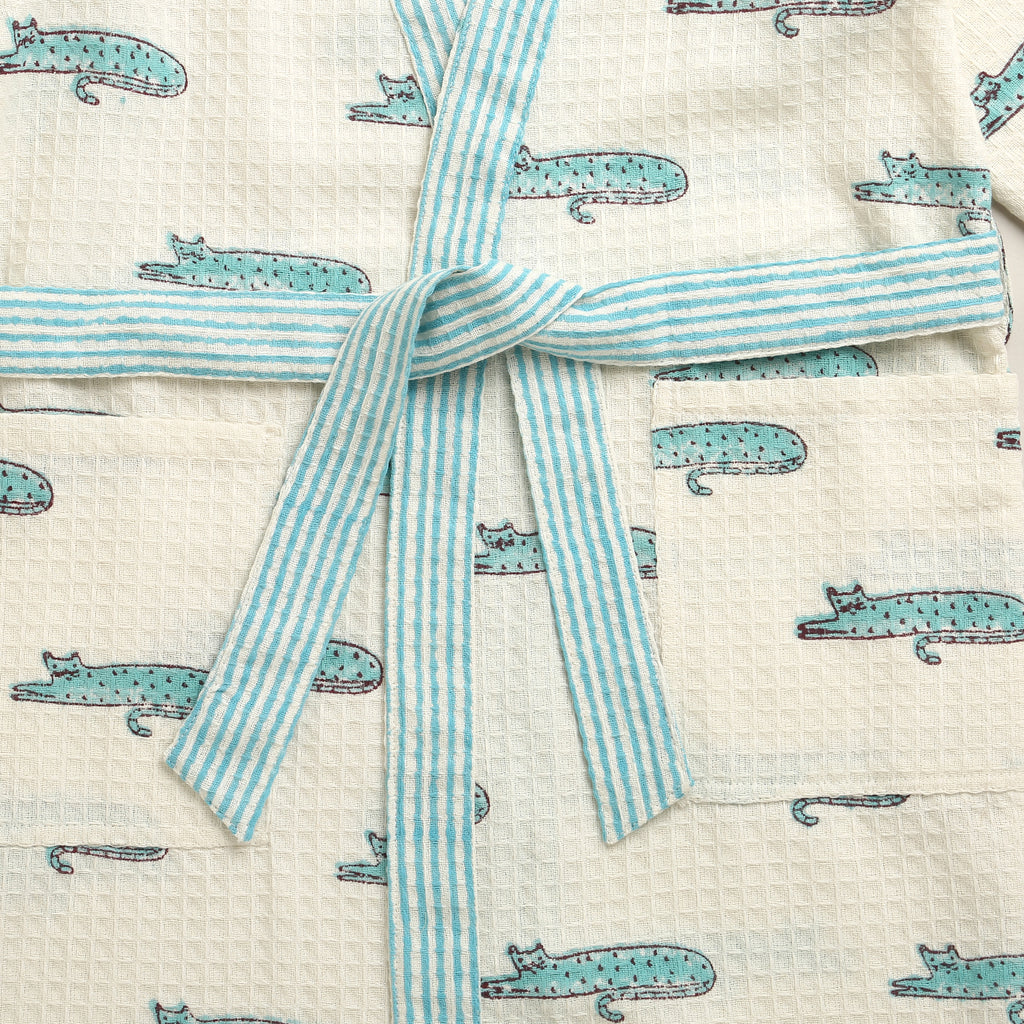 'A Clowder of Cats' Bathrobe