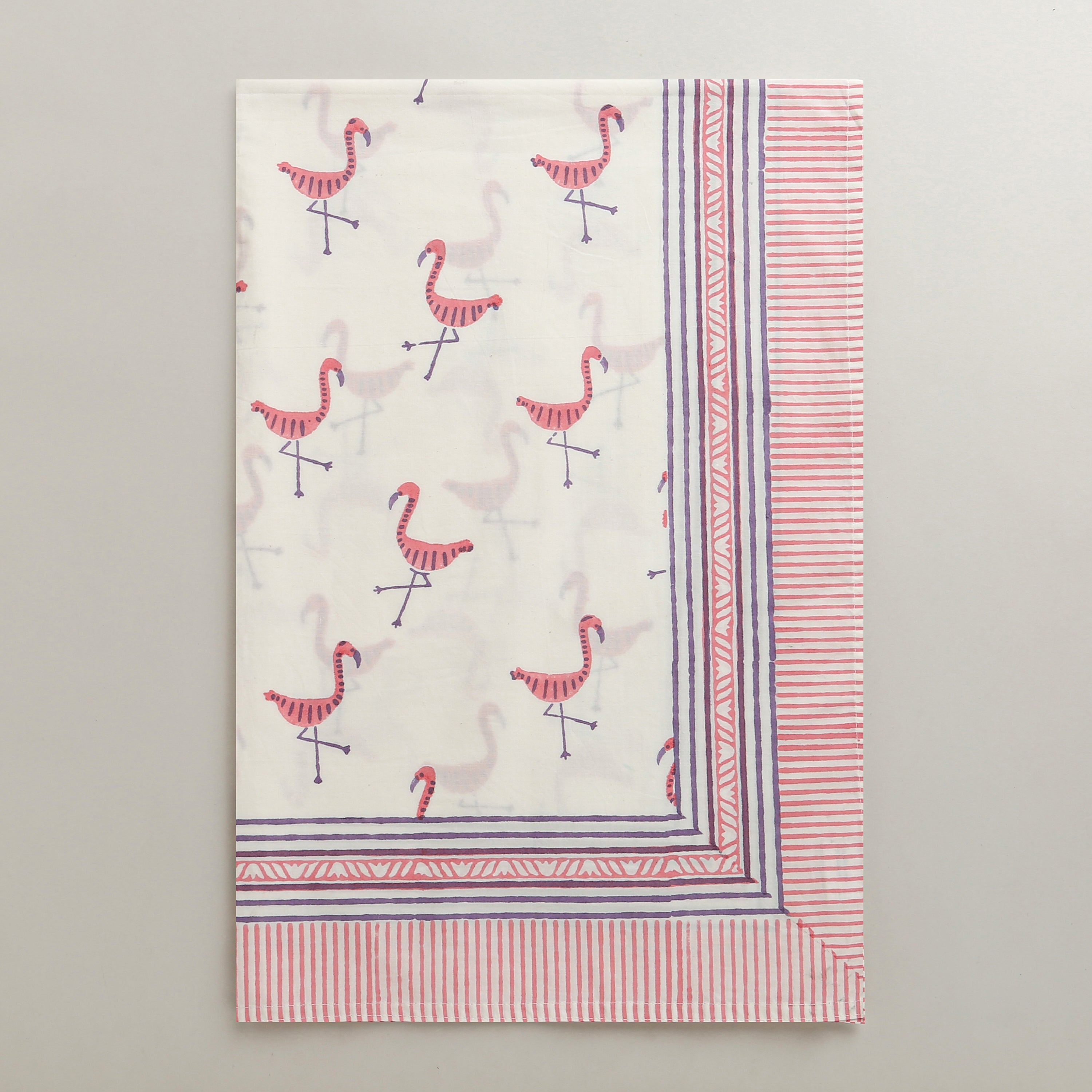' A Flamboyance of Flamingos' - Bedsheet