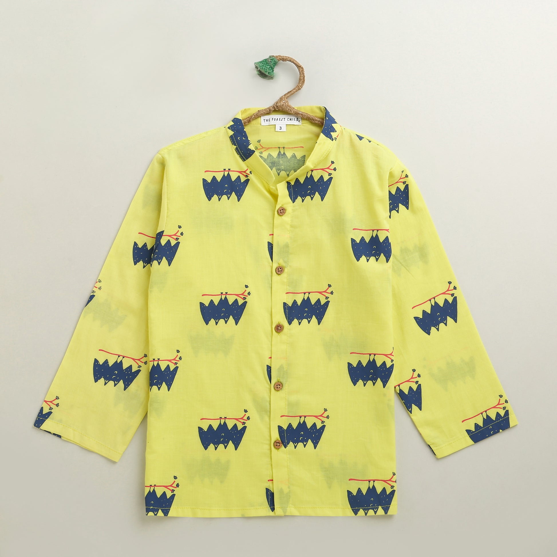 ‘A Colony of Bats’ Chinese Collar Gender Neutral Shirt