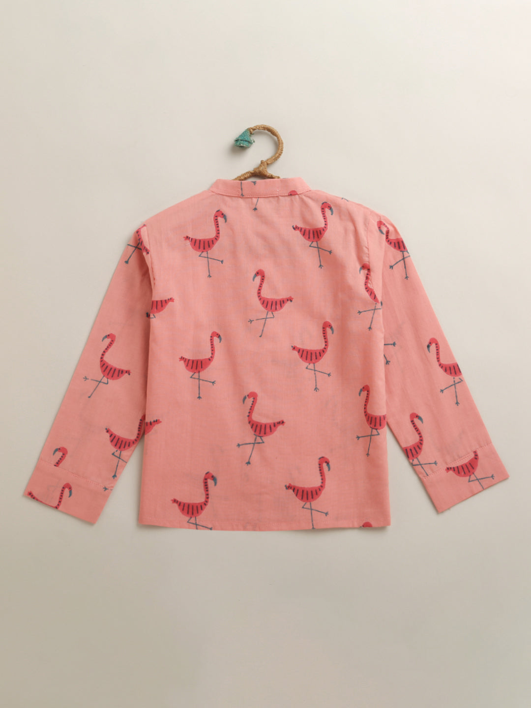 'A Flamboyance of Flamingos' Casual Kurta