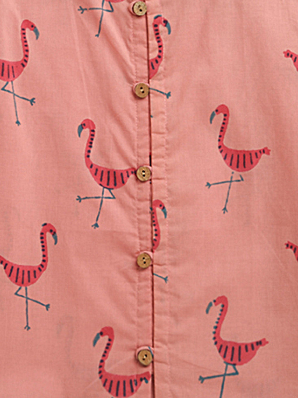 'A Flamboyance of Flamingos' Casual Kurta