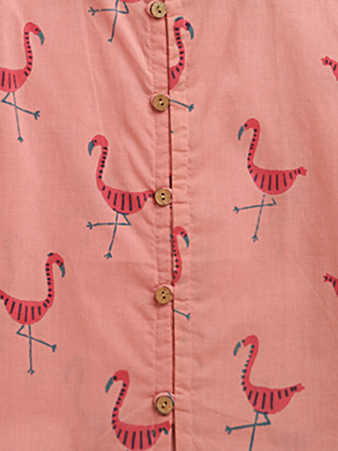 'A Flamboyance of Flamingos' Casual Kurta