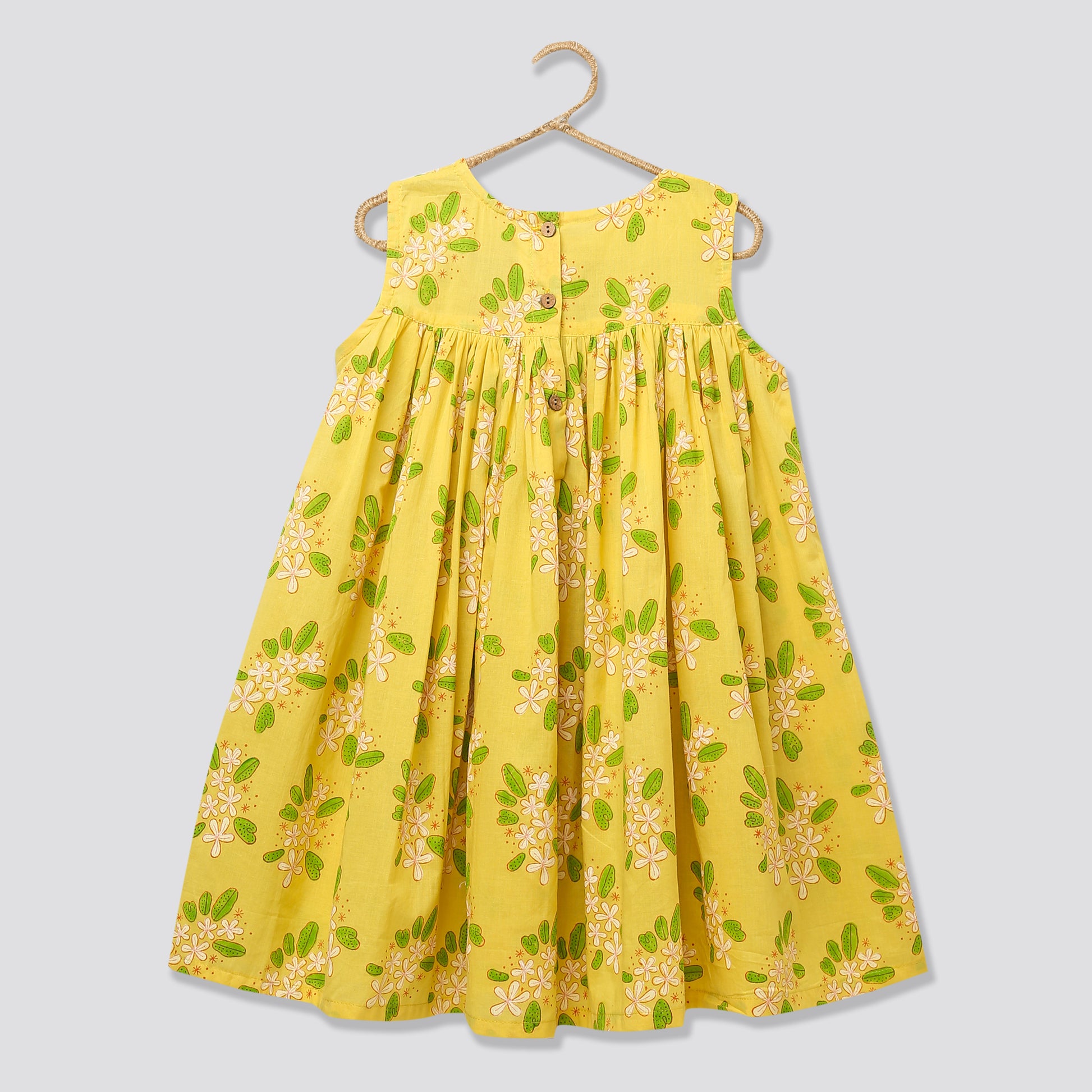'A Bunch of Frangipani' - Flared Dress