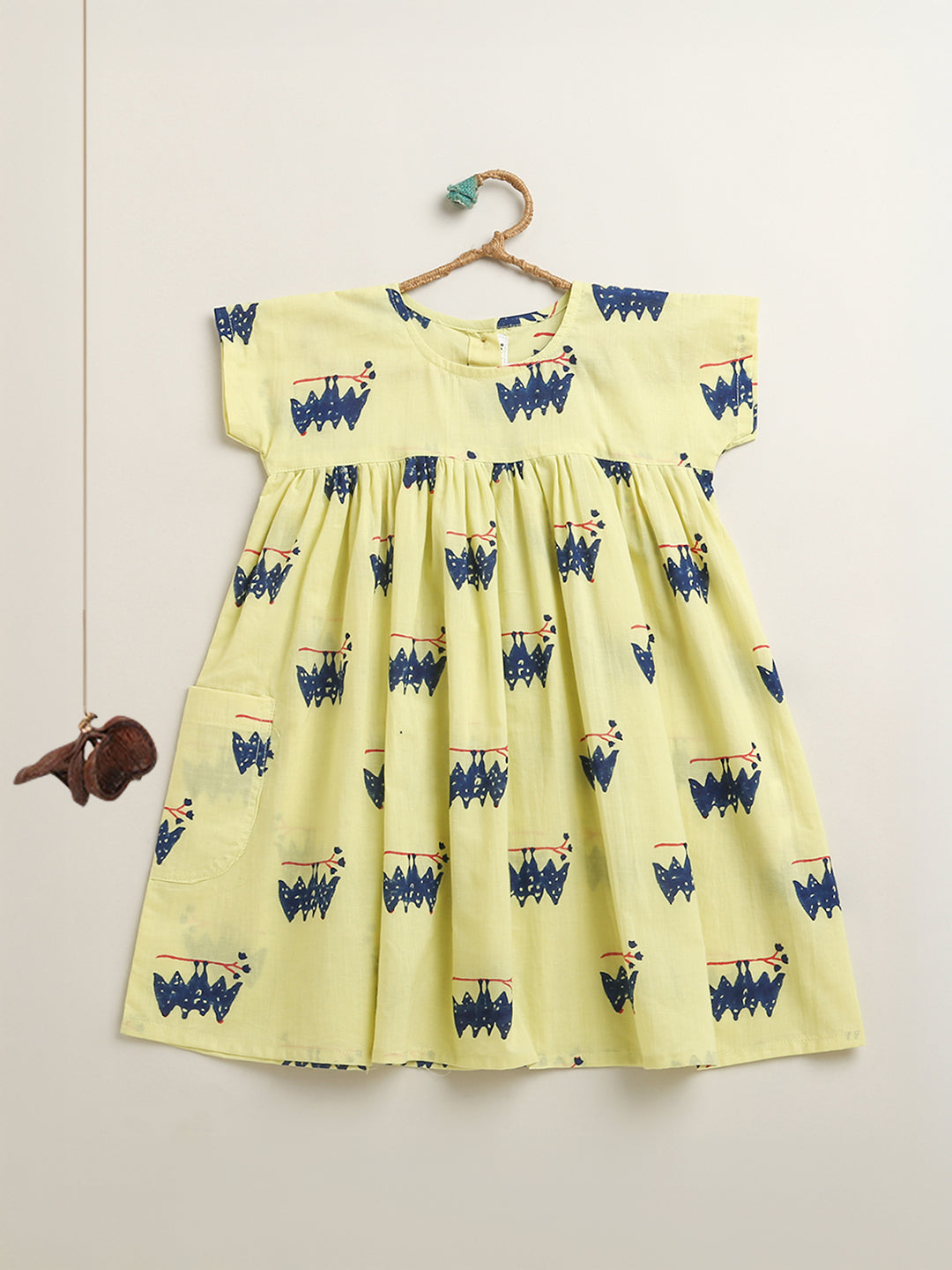 ' A Colony of Bats' Handblocked Summer Dress