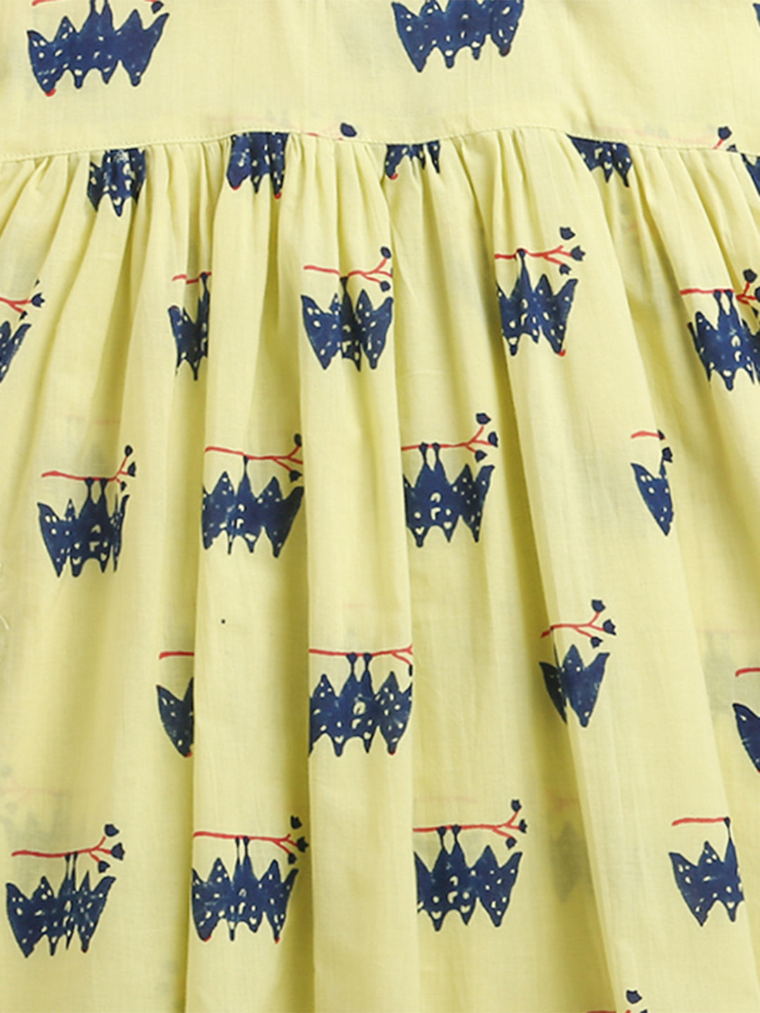 ' A Colony of Bats' Handblocked Summer Dress