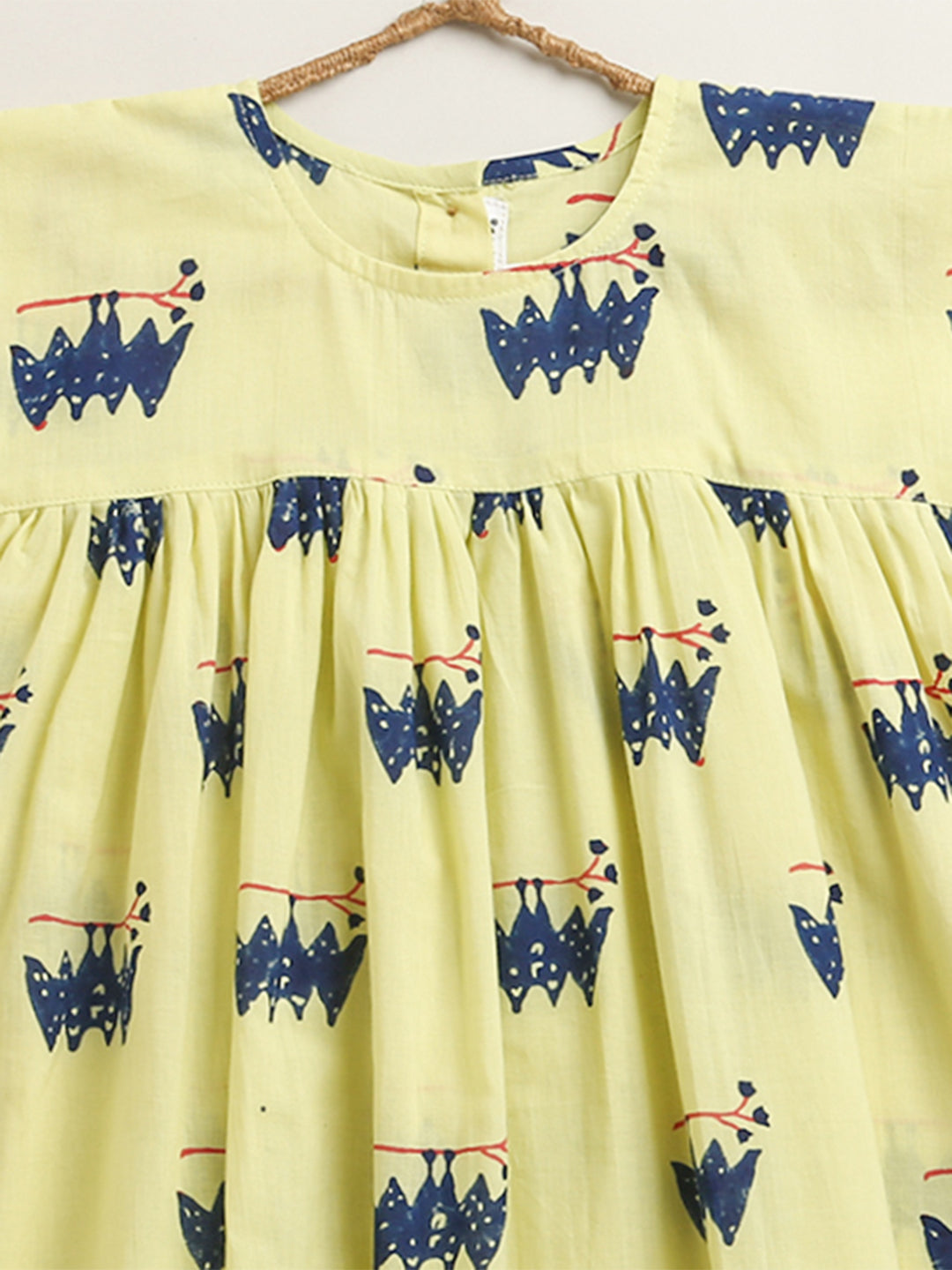 ' A Colony of Bats' Handblocked Summer Dress