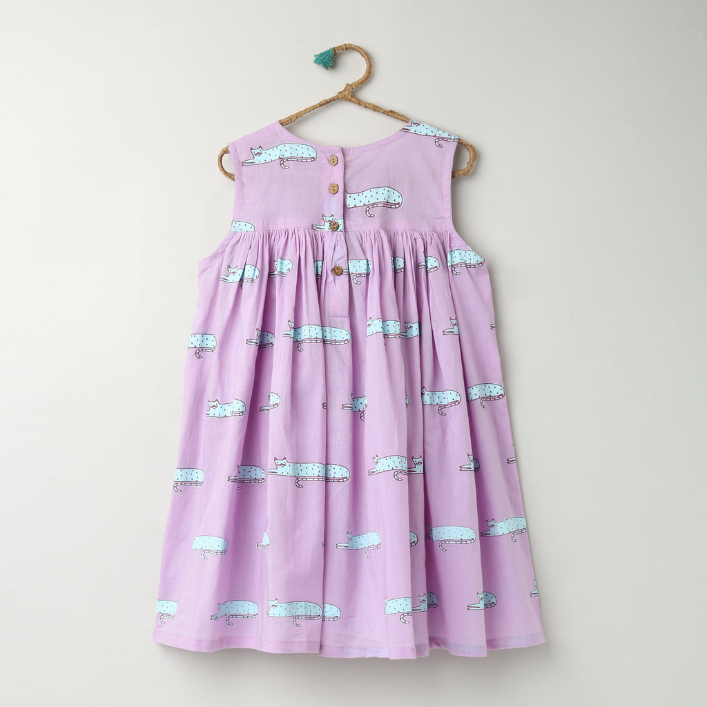 'A Clowder of Cats'  - Flared Dress