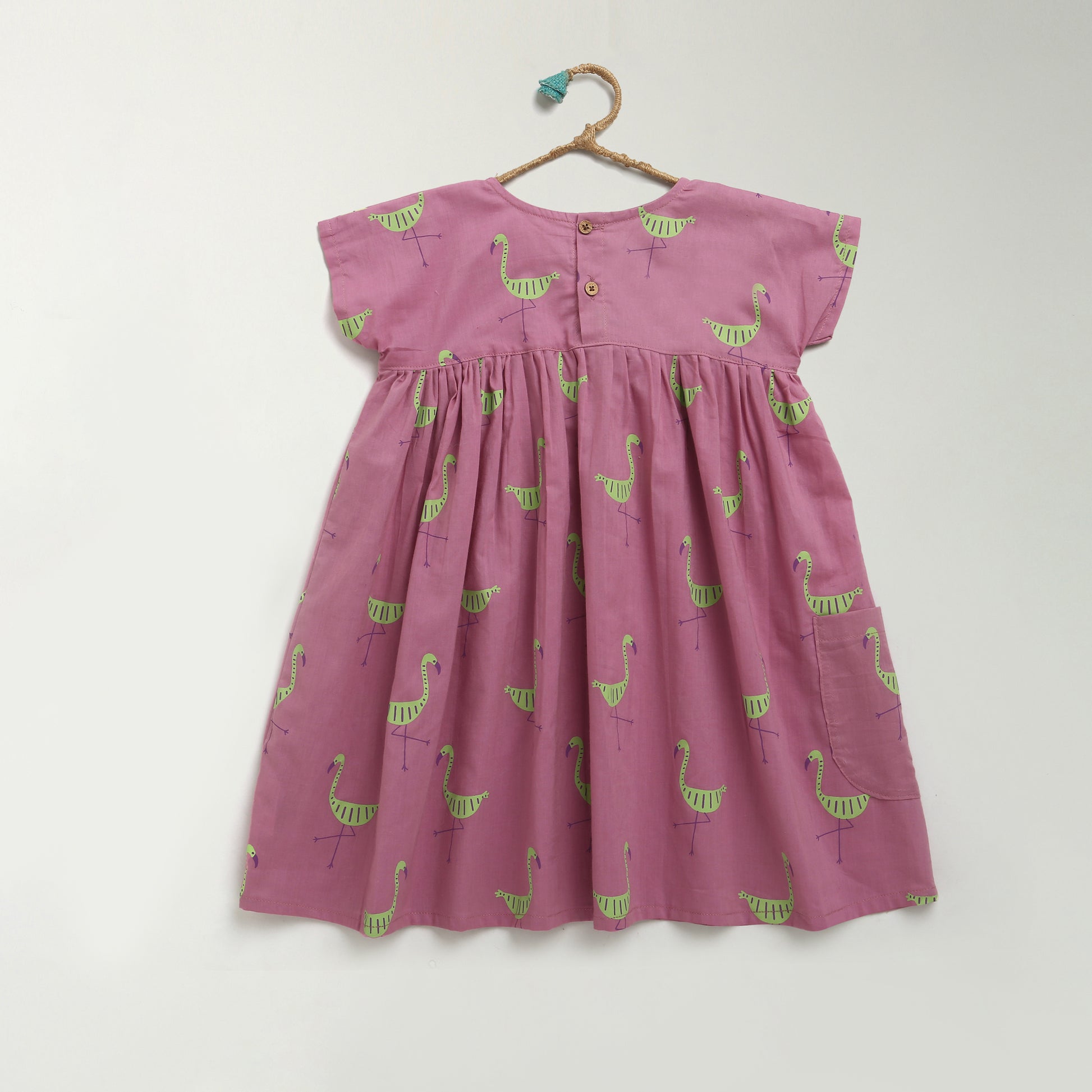' A Flamboyance of Flamingo' Summer Dress