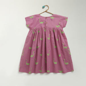 ' A Flamboyance of Flamingo' Summer Dress