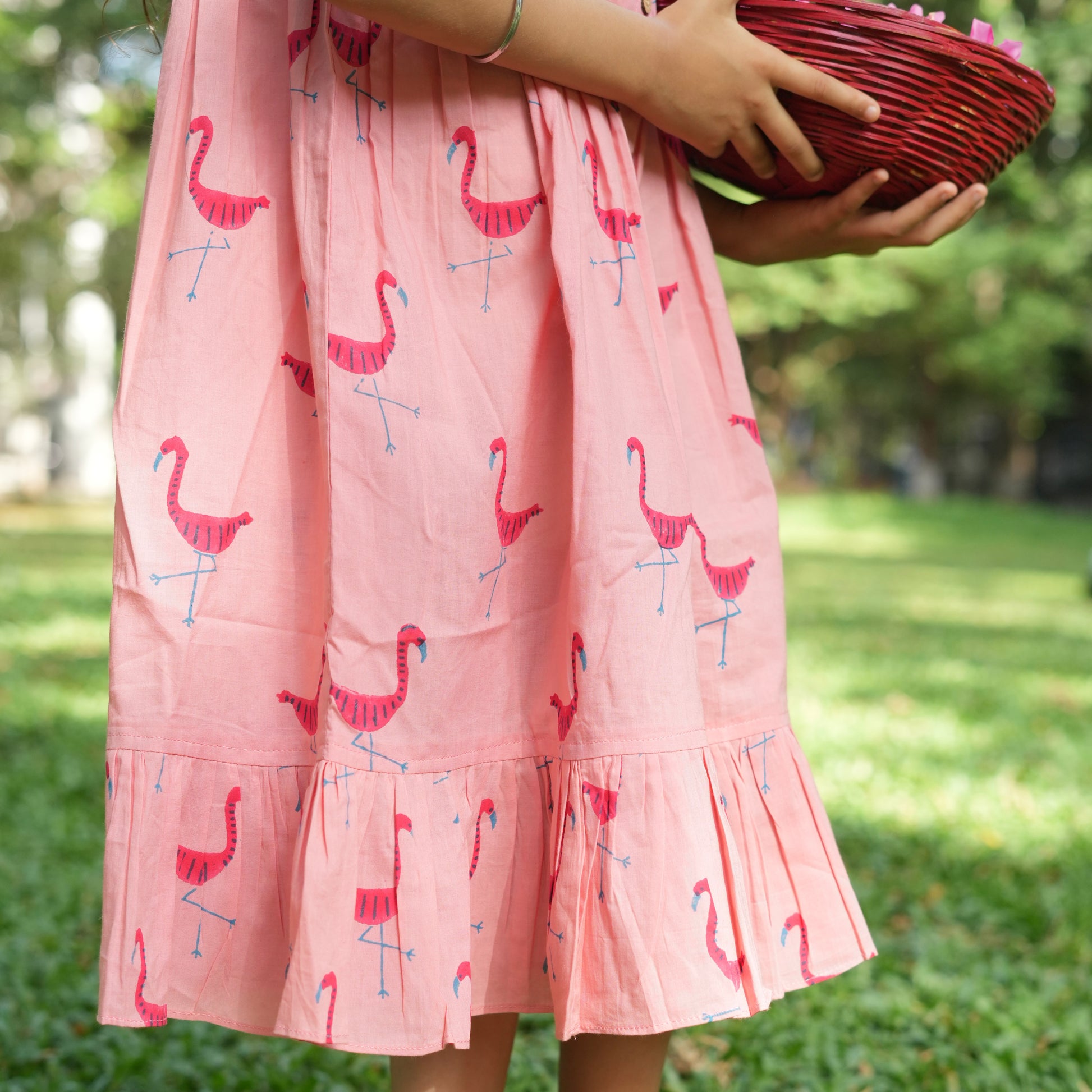' A Flamboyance of Flamingos' Collar  Dress