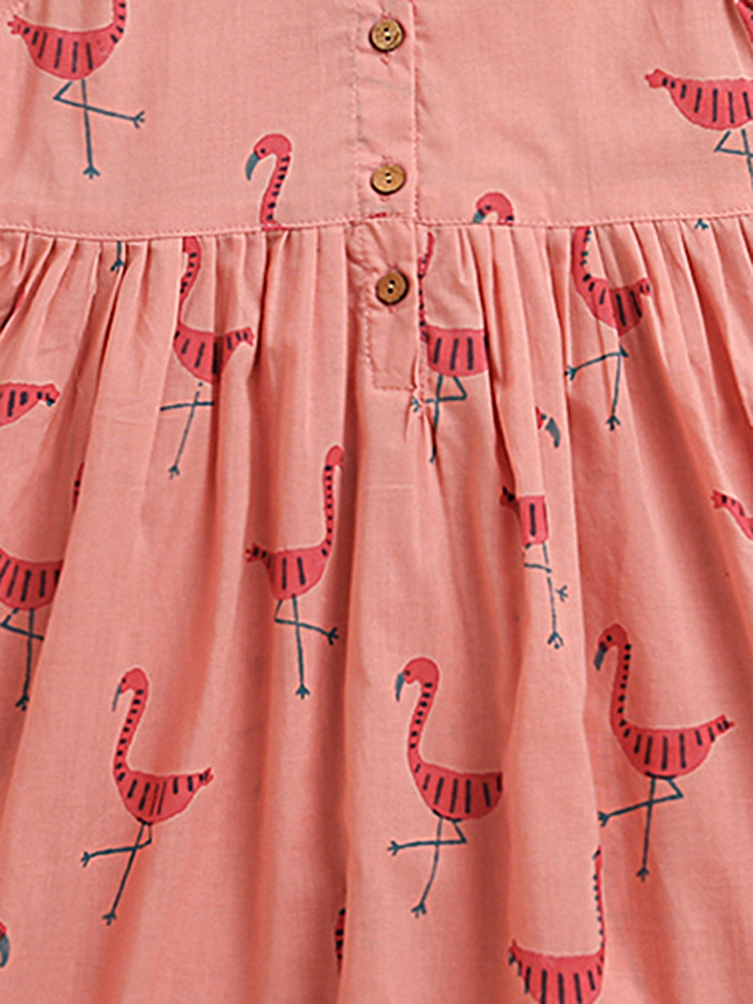 ' A Flamboyance of Flamingos' Collar  Dress