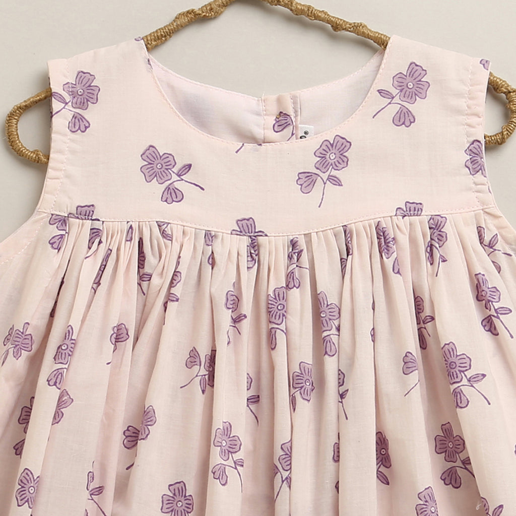 'A Madness of Poppies'  - Handblocked Flared Dress