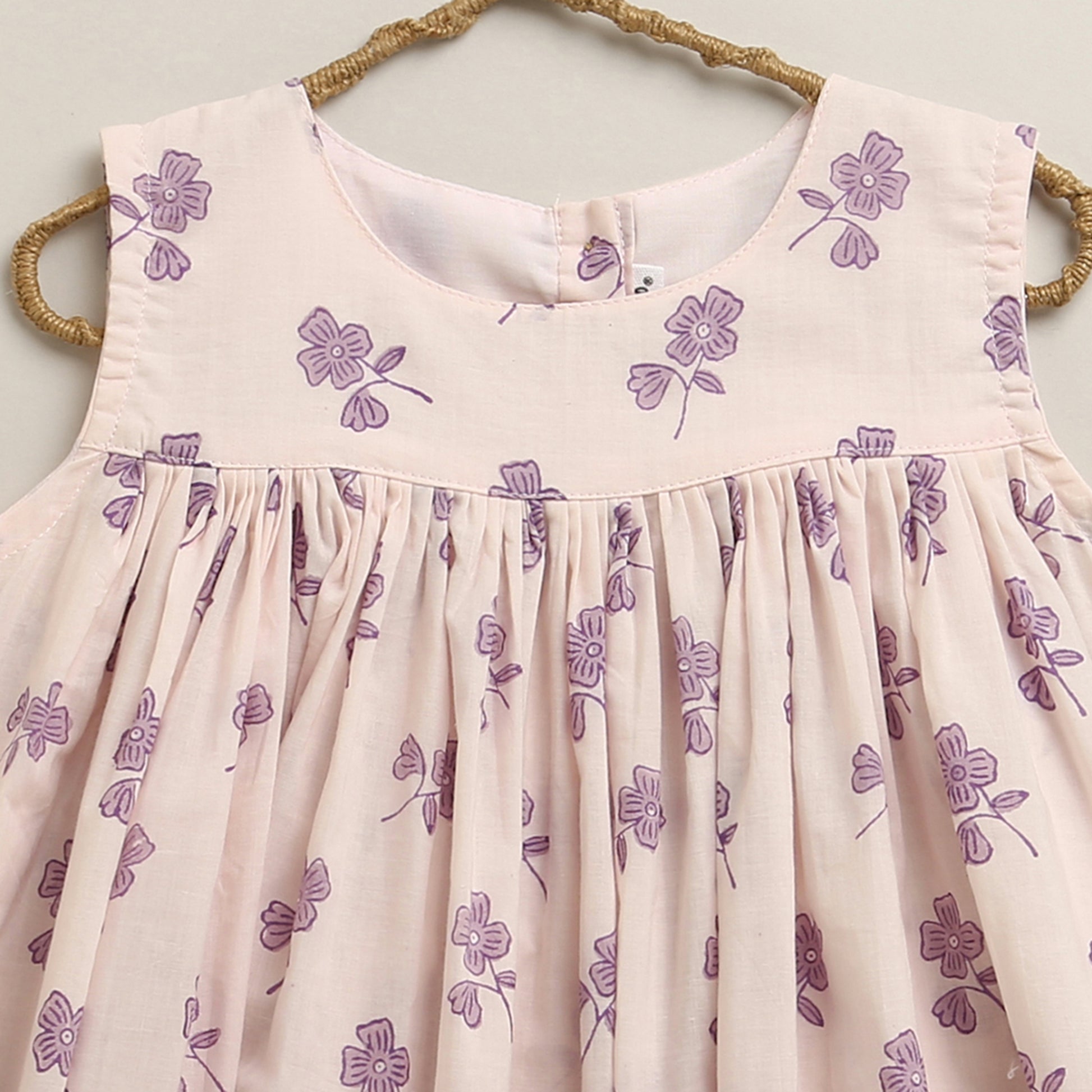 'A Madness of Poppies'  - Handblocked Flared Dress
