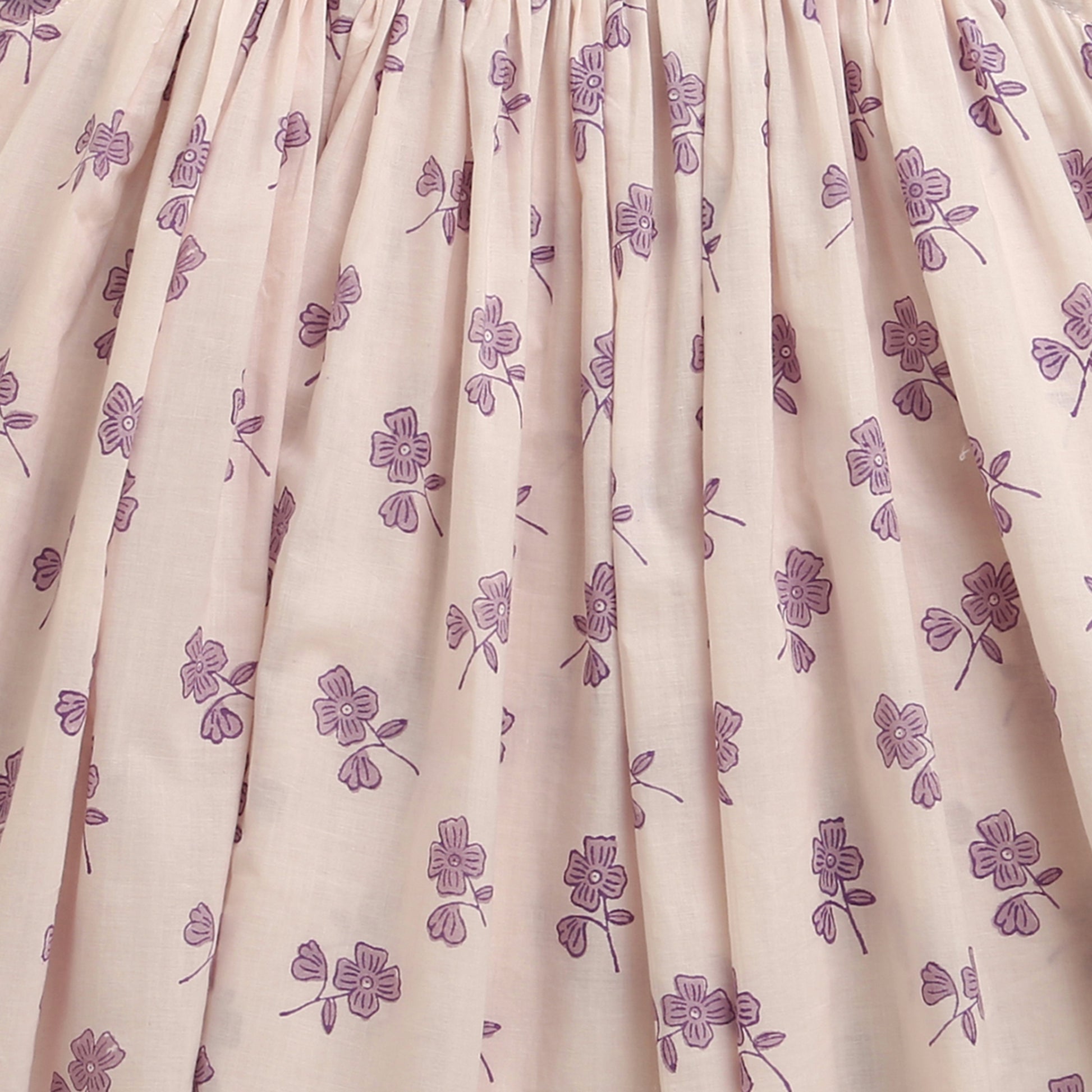 'A Madness of Poppies'  - Handblocked Flared Dress