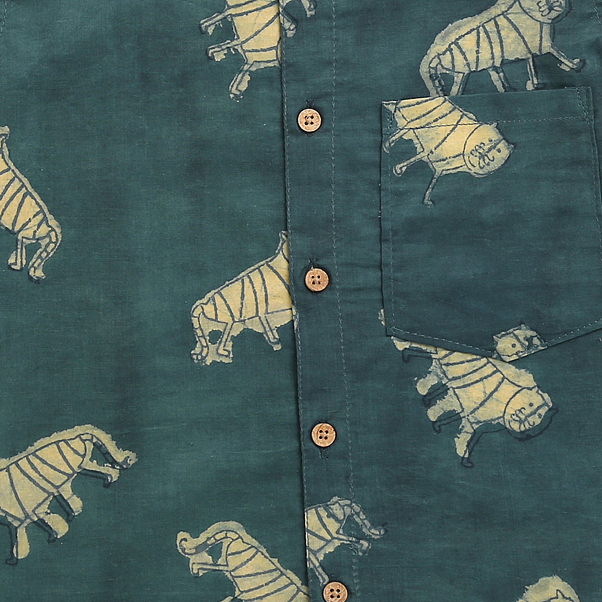 ‘An Ambush of Tigers’ Naturally Dyed Shirt